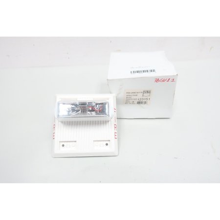 COOPER WHEELOCK White Horn Strobe 24V-DC Fire Alarm HS4-24MCW-FW